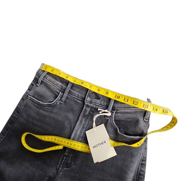 MOTHER The Hustler Roller Ankle Fray Jean, Call It A Night,Wide Leg,Hi Rise, 27 - Picture 6 of 12